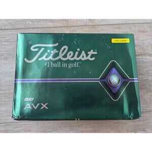 Titleist AVX Yellow Golf Balls New 1 Dozen 12 Balls Premium High Performance
